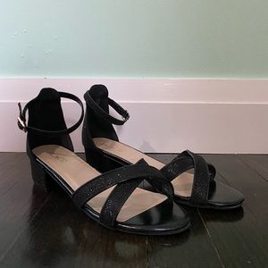 Childrens Place Black Sparkly Heels